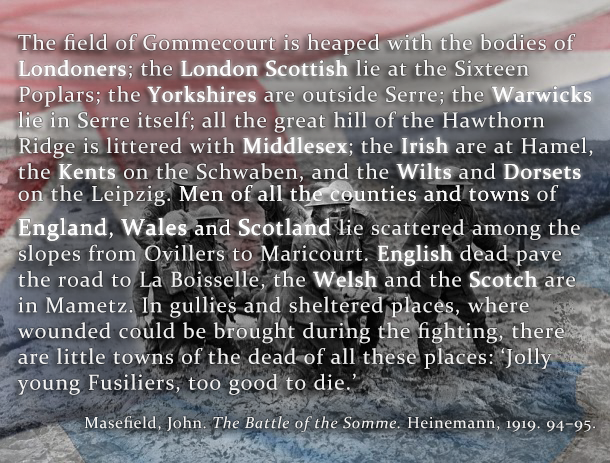 Jolly young Fusiliers, too good to die.