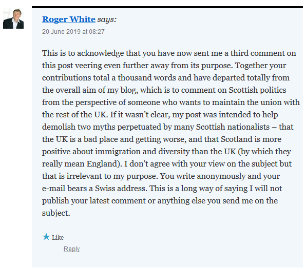 Woger White running away